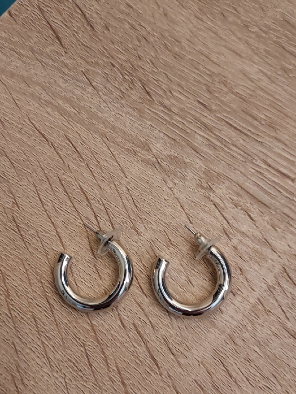 Classic Silvertone Hoop Earrings - Women Jewelry